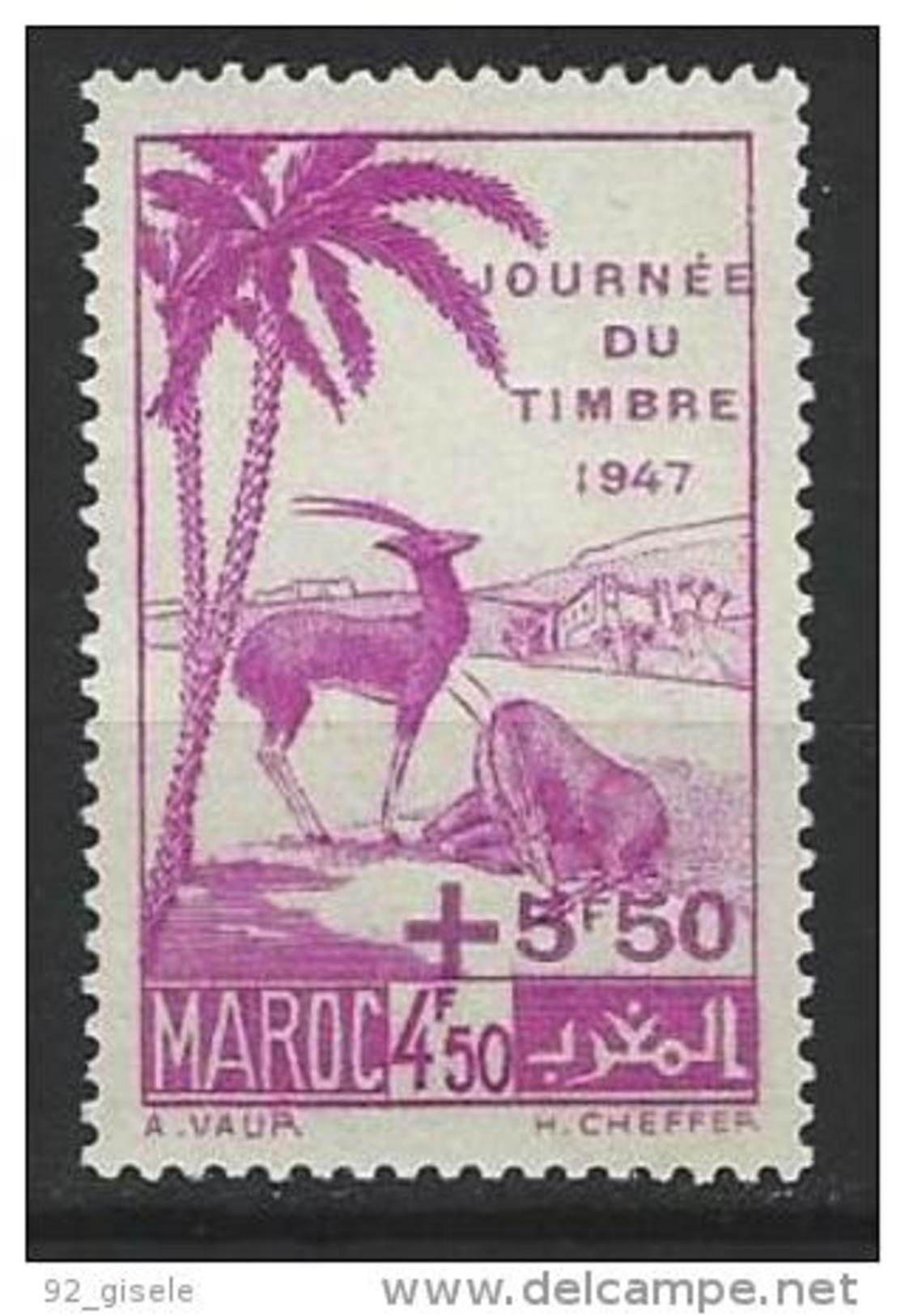 Maroc YT 244 " Journée Du Timbre " 1947 Neuf** - Neufs