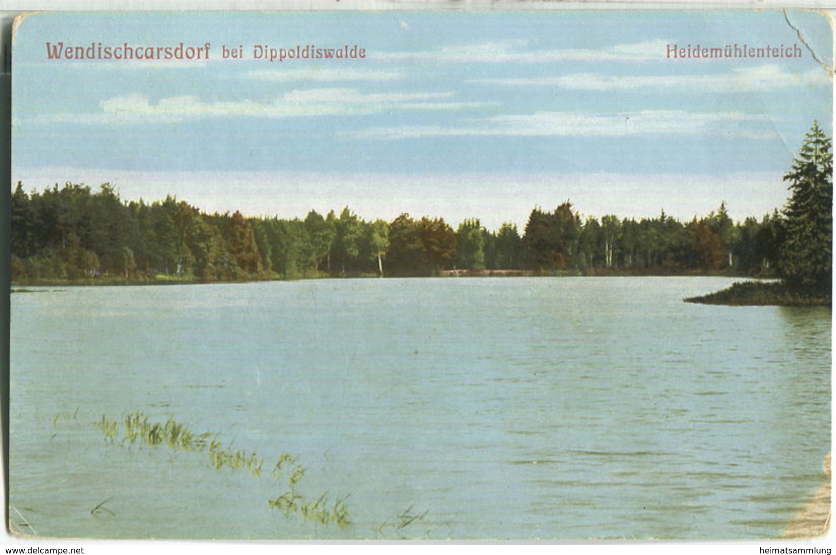 Wendischcarsdorf Bei Dippoldiswalde - Heidemühlenteich - Verlag Johannes Leonhardt Dresden - Dippoldiswalde