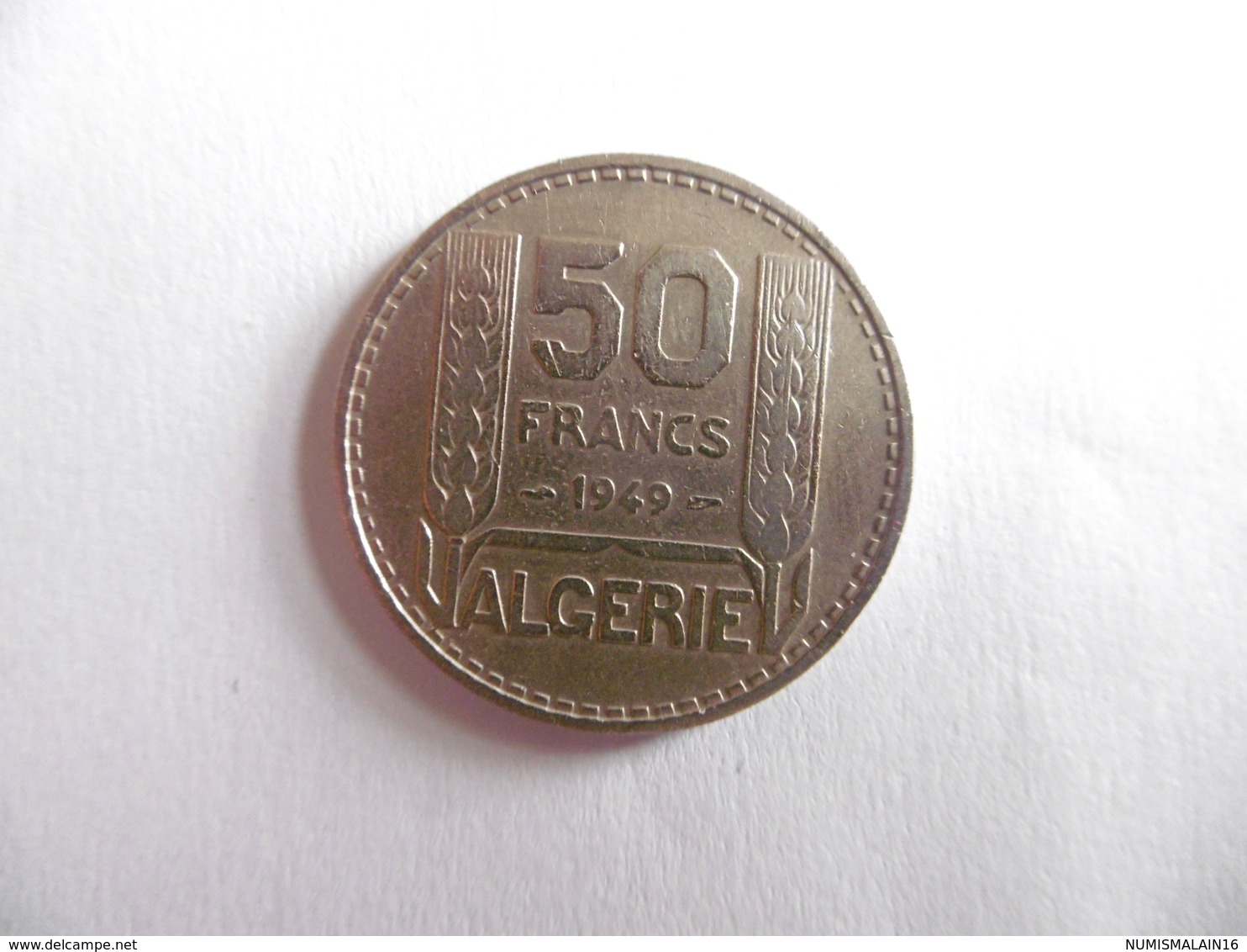 A521)-ALGERIE-PIECE DE 50 FRANCS 1949-ETAT TTB - Algérie