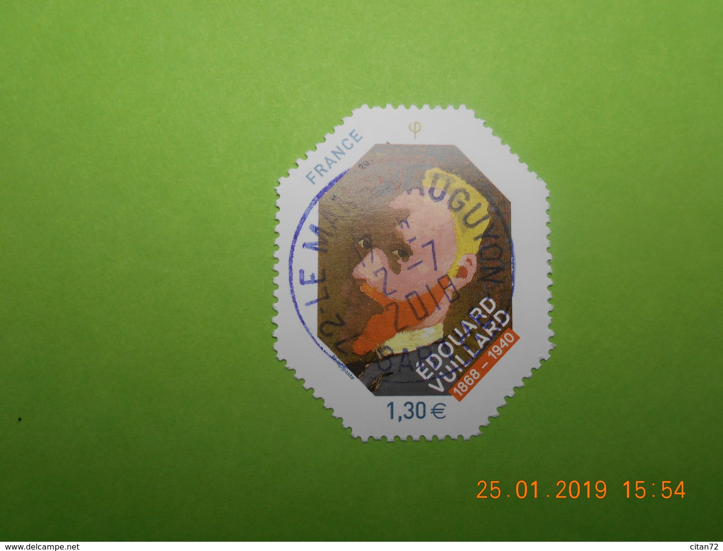 FRANCE 2018 YTN° 5237A  JEAN EDOUARD VUILLARD (1868-1940)   Timbre Neuf Oblitéré Cachet Rond - Used Stamps