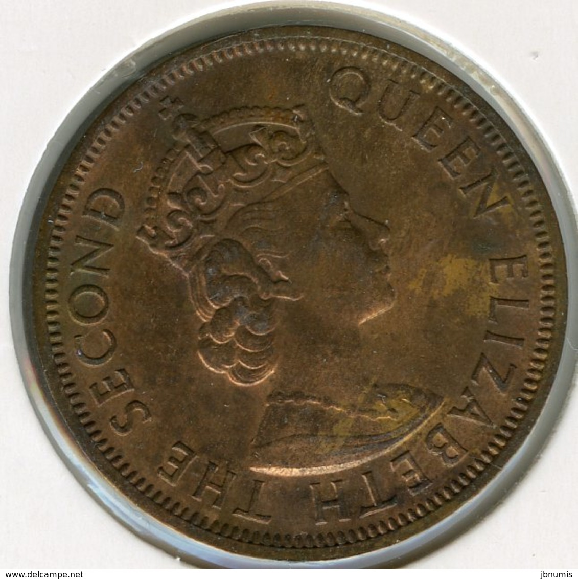 Caraïbes Orientales East Caribbean 1 Cent 1958 KM 2 - Territoires Britanniques Des Caraïbes