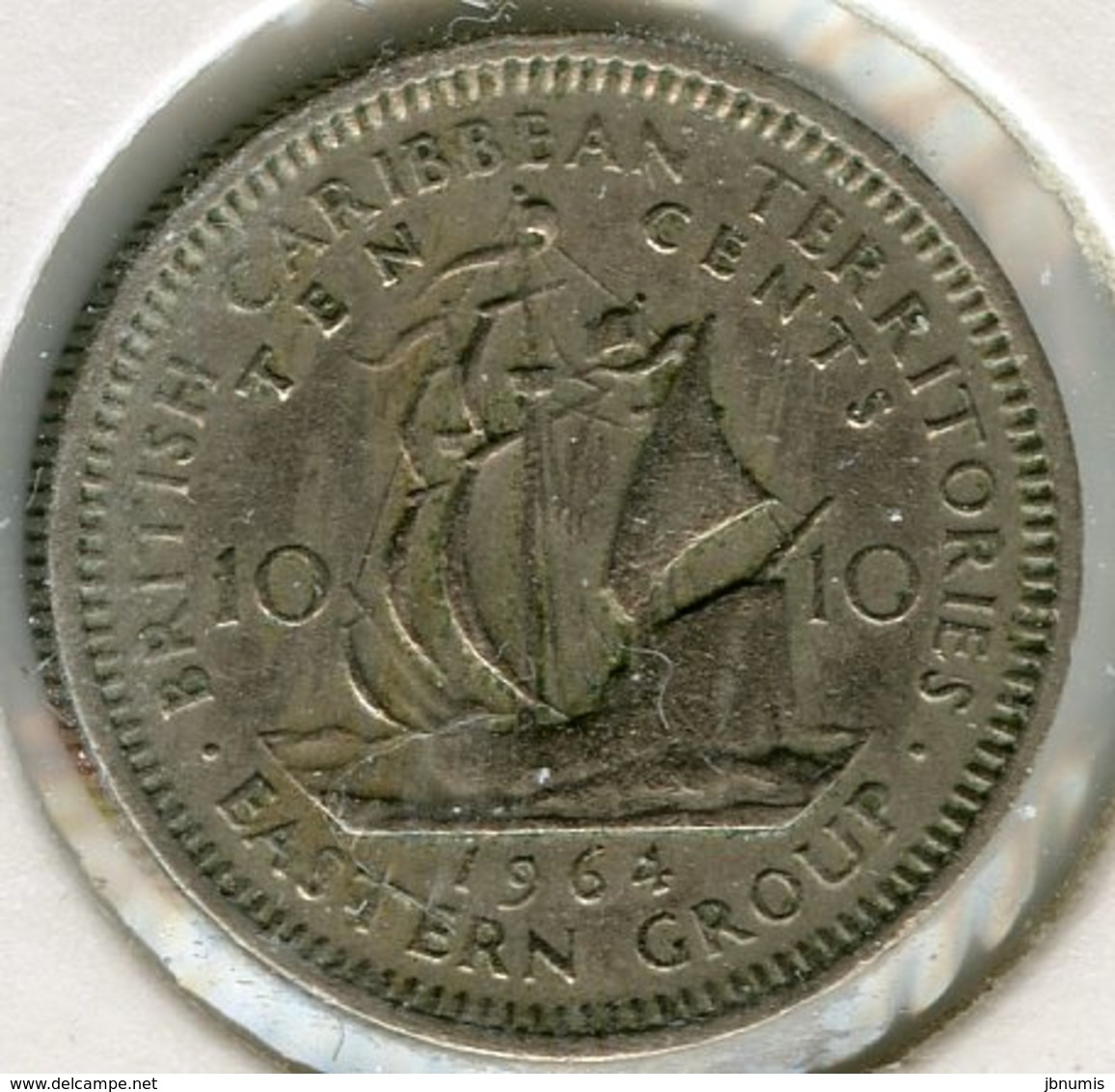 Caraïbes Orientales East Caribbean 10 Cents 1964 KM 5 - Territoires Britanniques Des Caraïbes