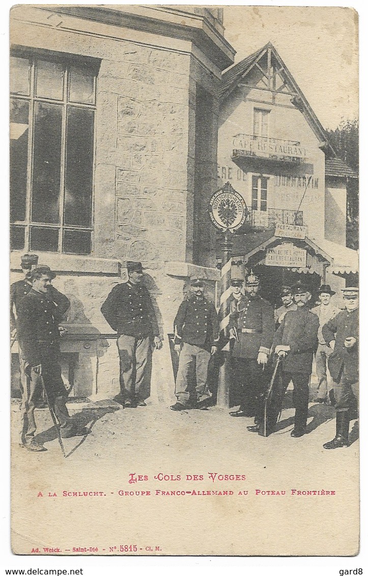 Col De La Schlucht - Poteau Frontière - Zoll