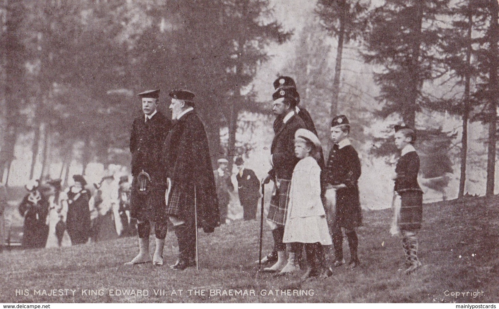 AS18 Royalty - His Majesty King Edward VII At The Braemar Gathering - Royal Families