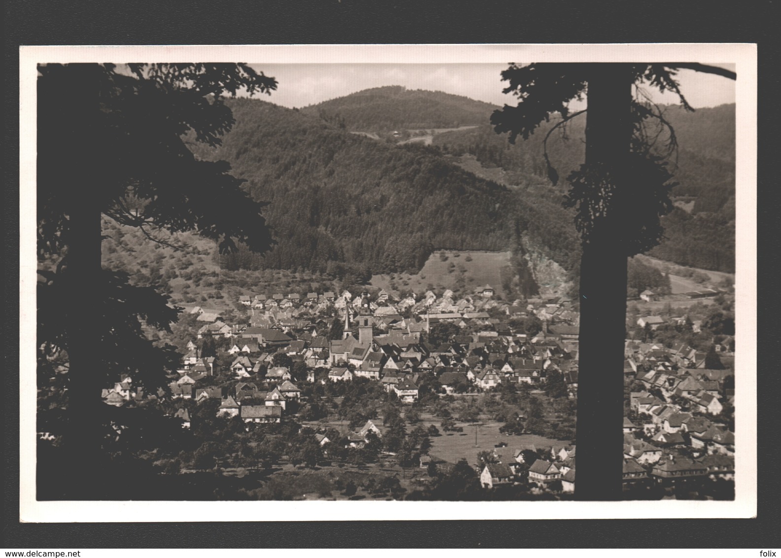 Haslach / Haslach I. K., Schwarzwald - Totale - Fotokarte - Haslach