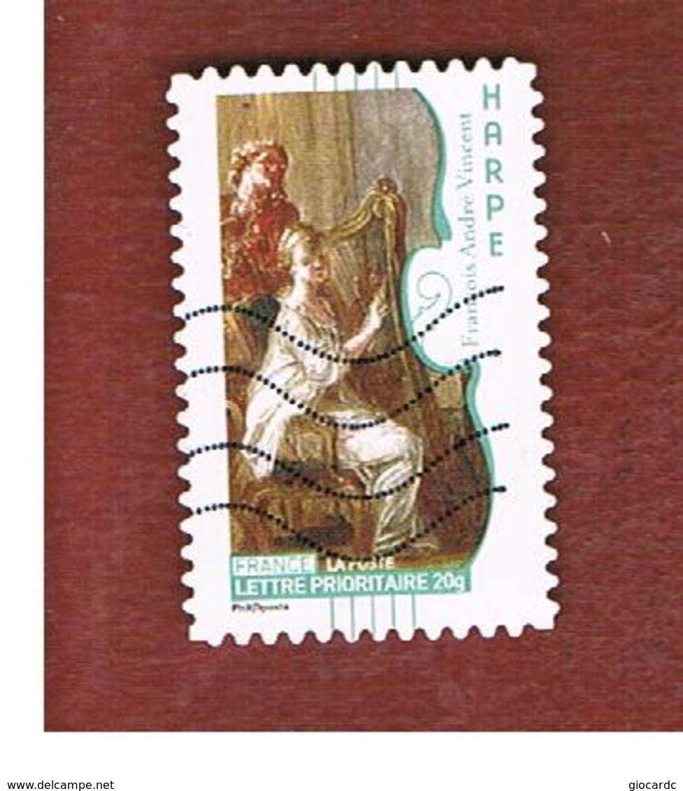 FRANCIA (FRANCE) -  YV A391    -  2010  THE BOOK OF THE MUSIC:                HARP    - USED - Used Stamps