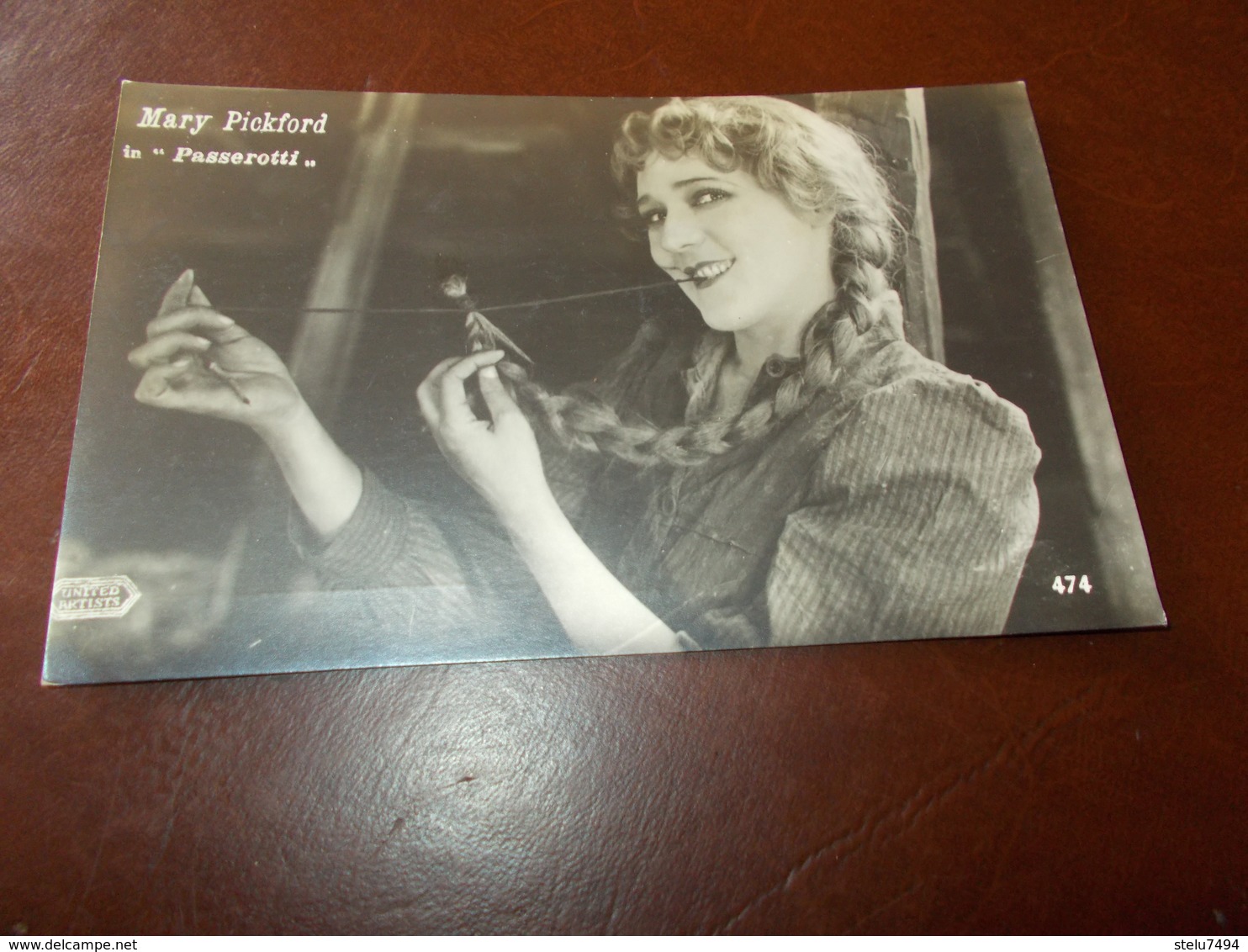 B713  Mary Pickford In Passerotti Non Viaggiata Cm14x9 - Attori