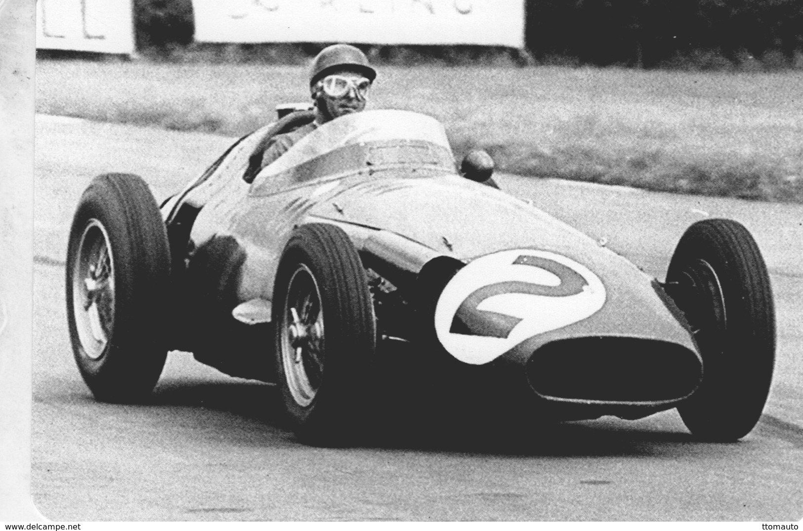 Grand Prix D'Angleterre 1957 -  Juan Manuel Fangio (Maserati)  -  Carte Postale Modern Miniature - Grand Prix / F1