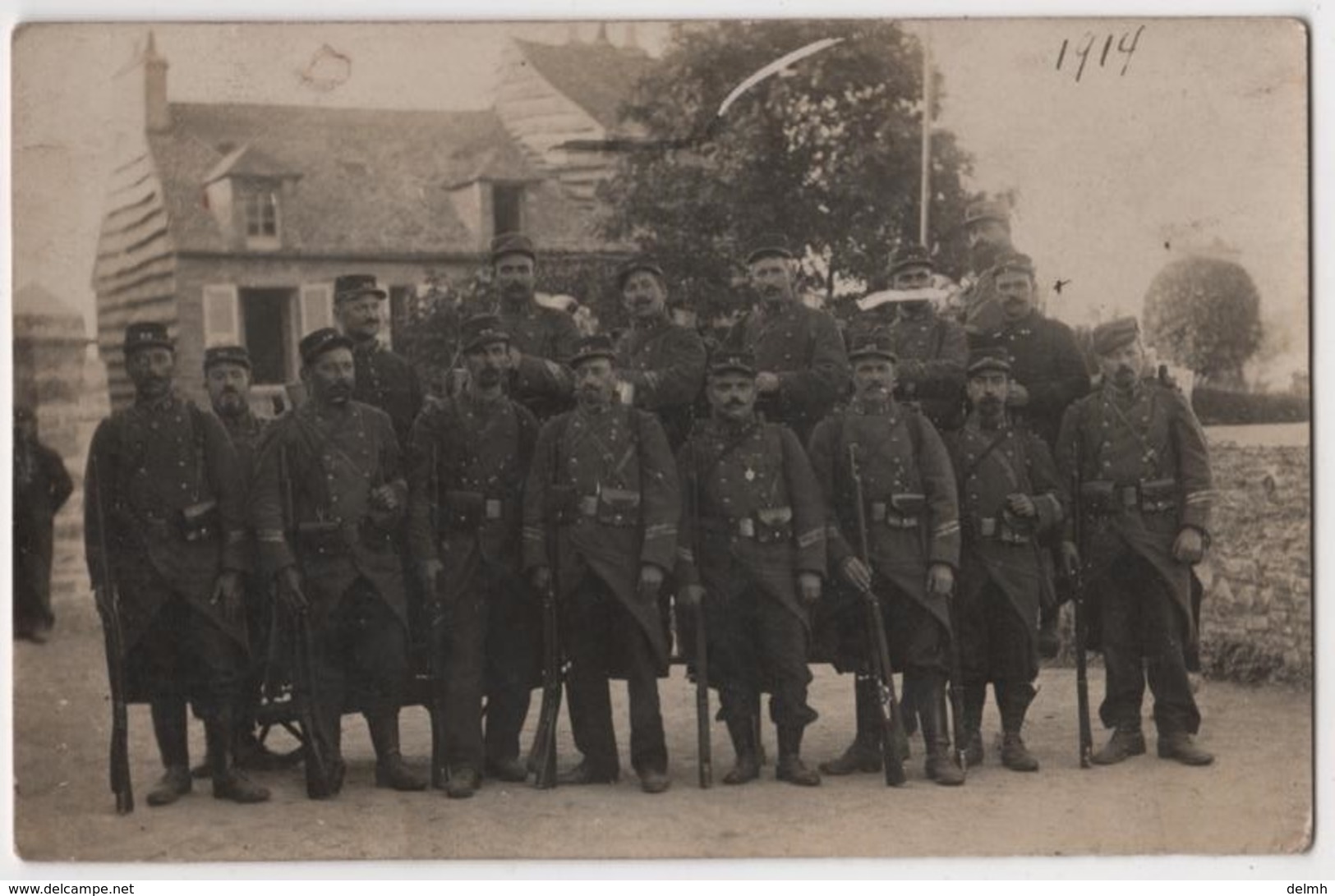 Carte Photo Militaria 1914 Poilus Du 23 ème Régiment D'infanterie à Caen - Caen