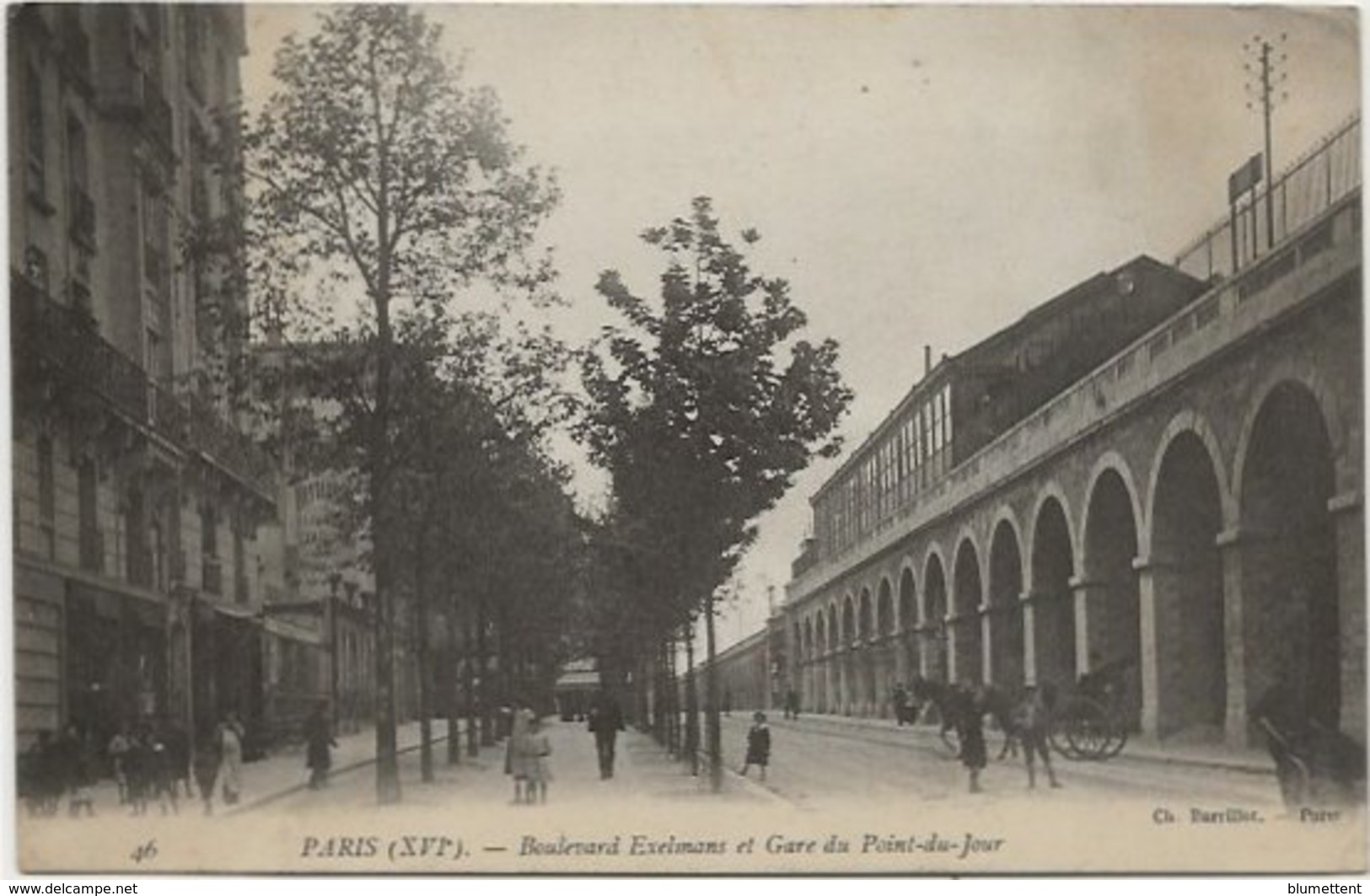 CPA - Gare Du Point Du Jour - Métro Aérien  - PARIS XVIème - Paris (16)