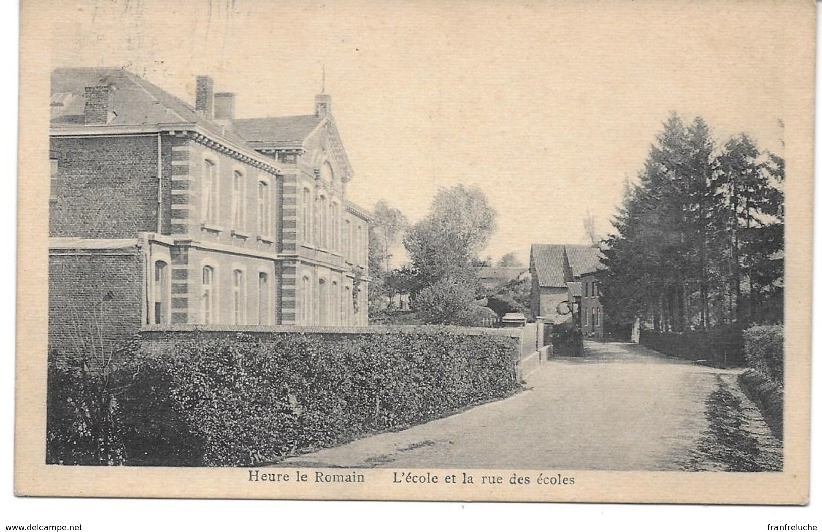 HEURE LE ROMAIN (4682) L école Et La Rue Des écoles - Oupeye