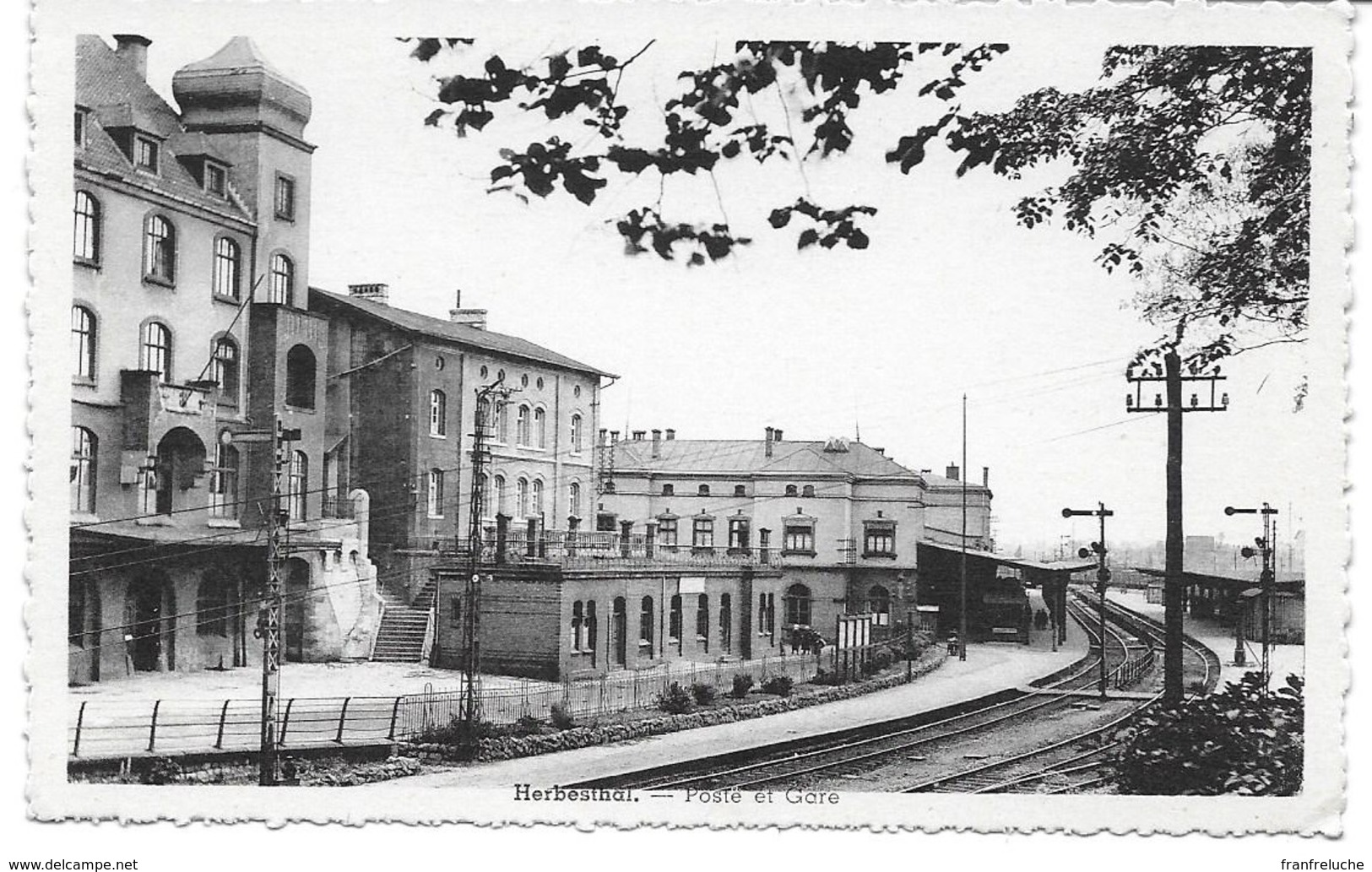 HERBESTHAL (4710) Poste Et Gare - Lontzen