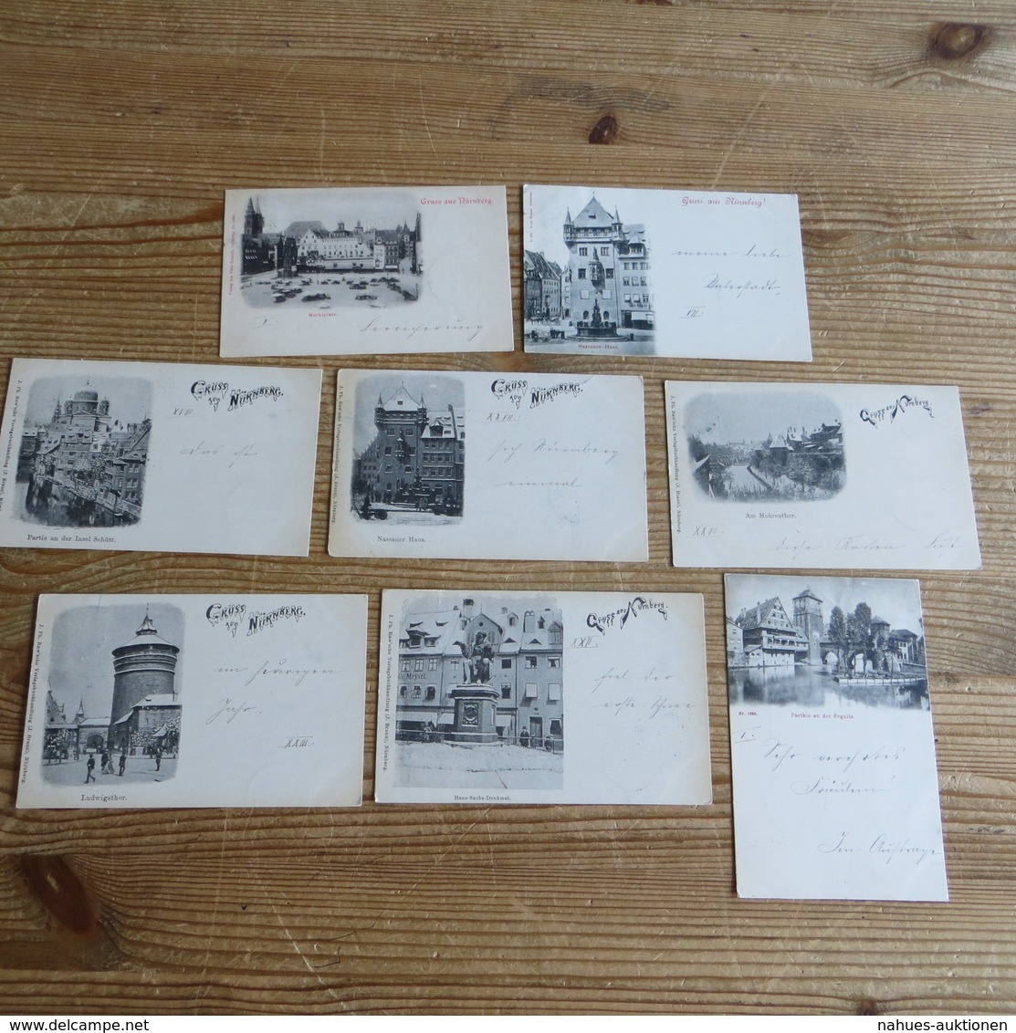 Ansichtskarten Sammlung Nürnberg Kettensendung An Eine Adresse Gesamt 14 Stück - 5 - 99 Postcards