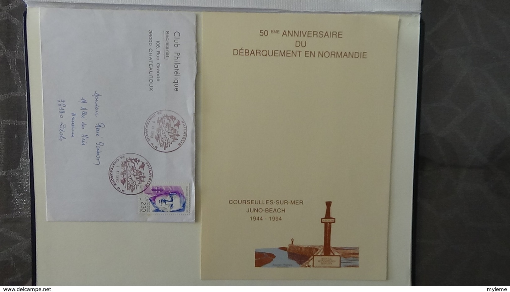 Belle thématique sur le Général De Gaulle, timbres), ND, blocs, enveloppes .... A saisir !!!