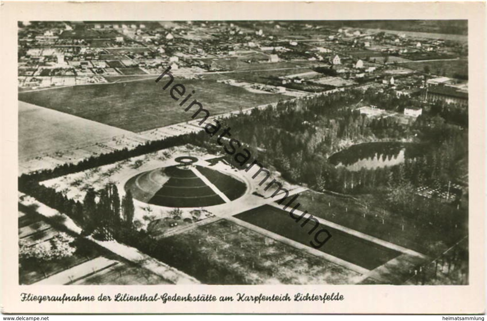 Berlin - Lilienthal-Gedenkstätte - Fliegeraufnahme - Foto-AK 50er JahreVerlag - Max O'Brien Berlin - Lichterfelde