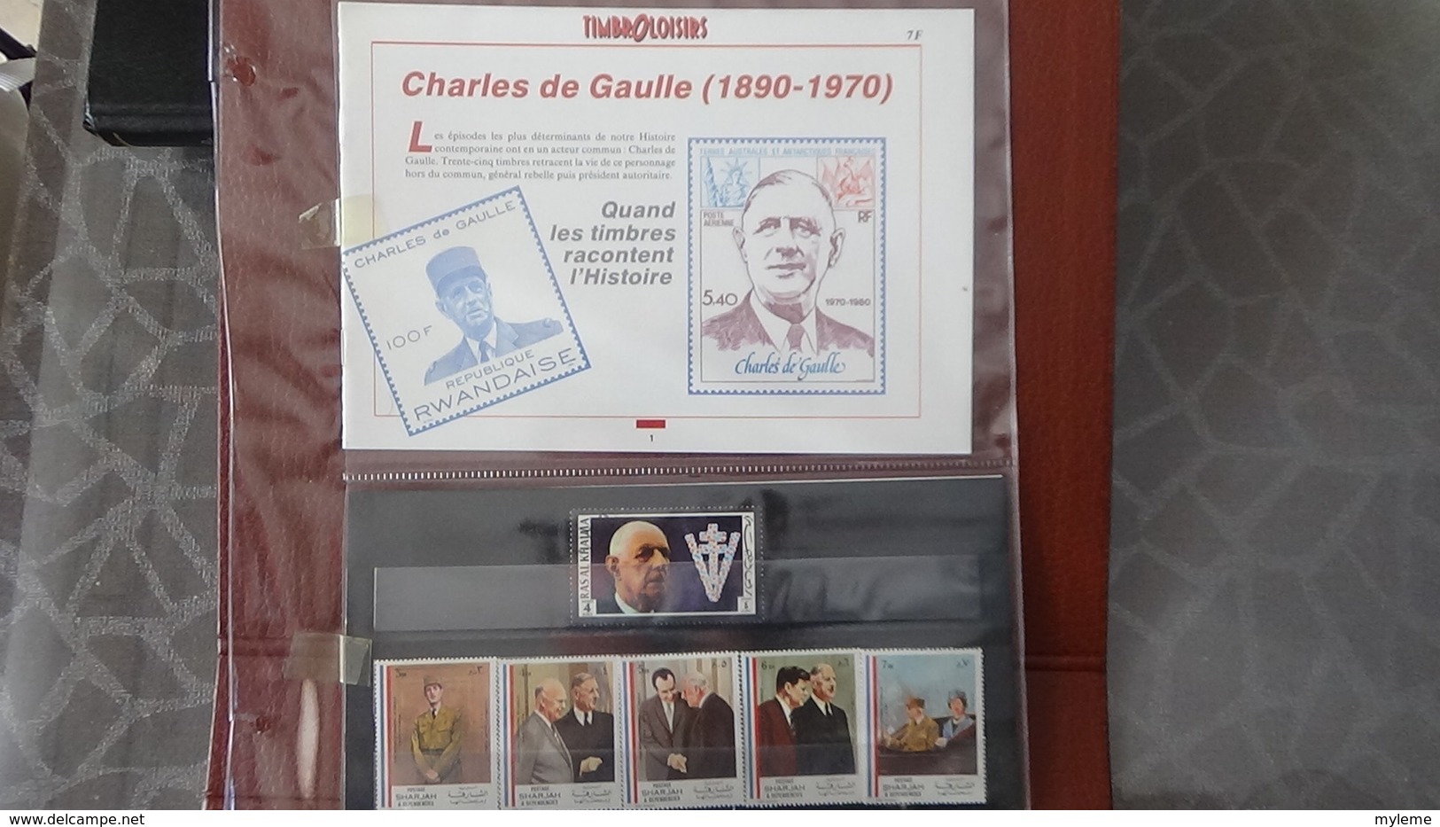 Belle Thématique Sur Le Général De Gaulle, Timbres), ND, Blocs, Enveloppes .... A Saisir !!! - Collections (en Albums)