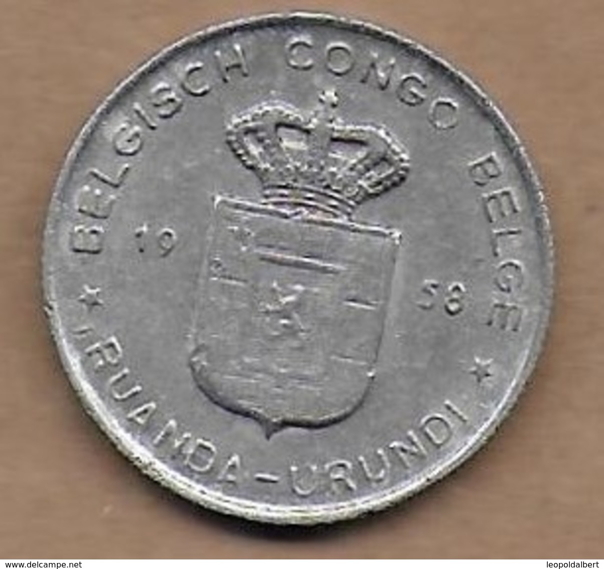 1 Franc Congo-Belge 1958 - 1951-1960: Baudouin I