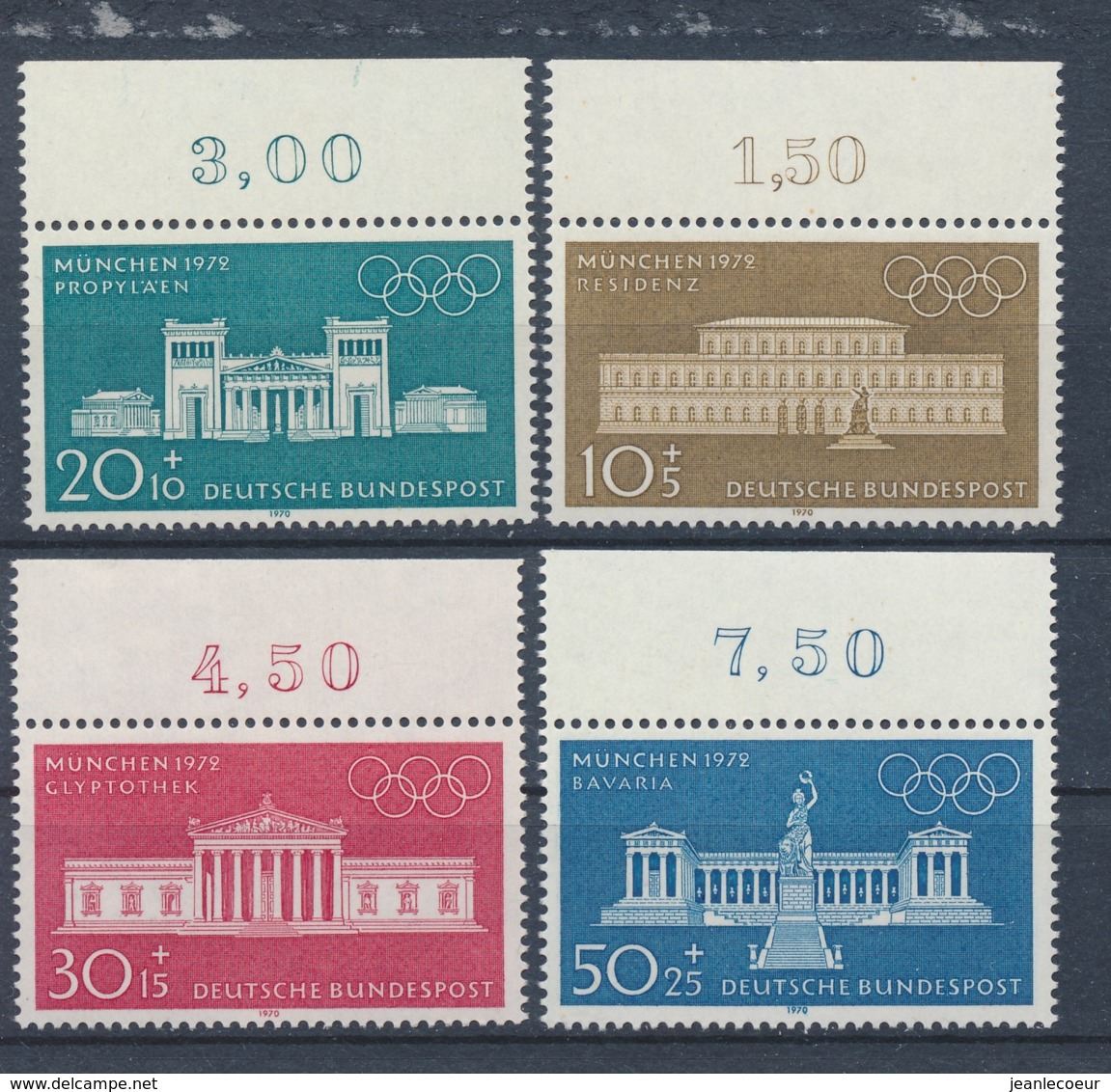 Duitsland/Germany/Allemagne/Deutschland 1970 Mi: 624-627 Yt: 487-490 (PF/MNH/Neuf Sans Ch/nuovo Senza C./**)(3966) - Ongebruikt