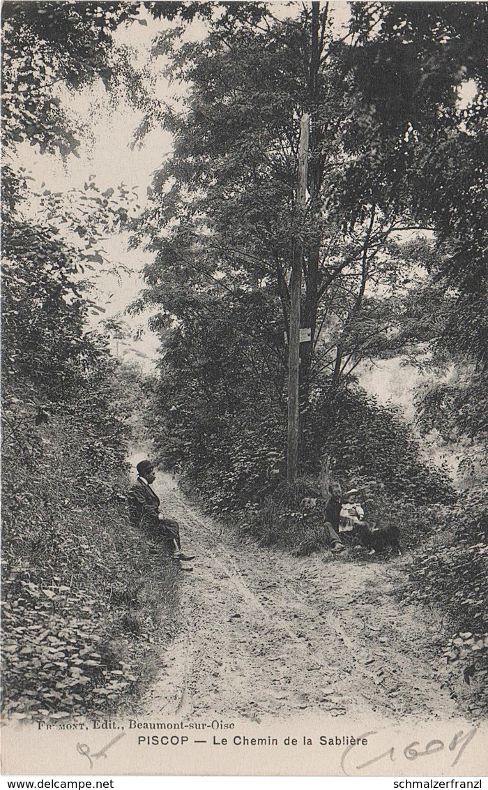 CPA - AK Piscop Chemin De La Sablière A Domont Ézanville Écouen Saint Brice Sous Forêt Sarcelles Paris 95 Val D' Oise - Pontcelles