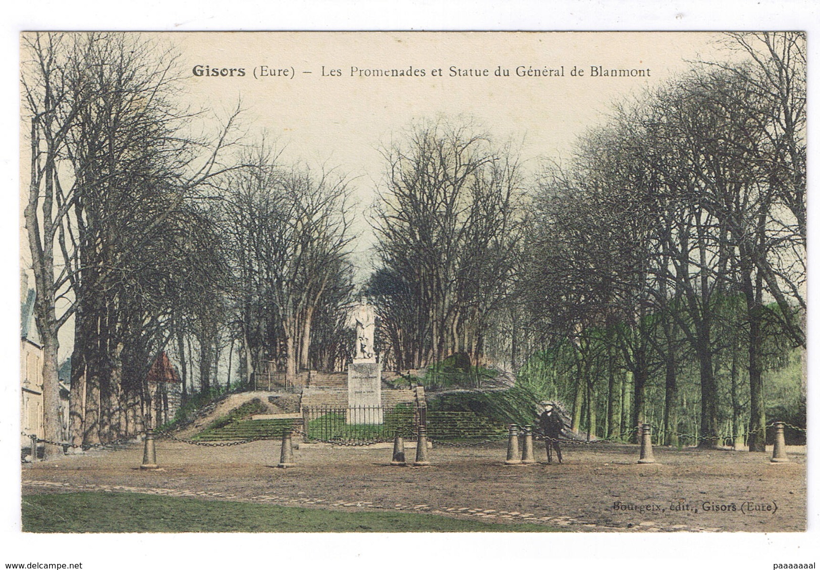 GISORS  LES PROMENADES ET STATUE DU GENERAL DE BLANMONT - Gisors