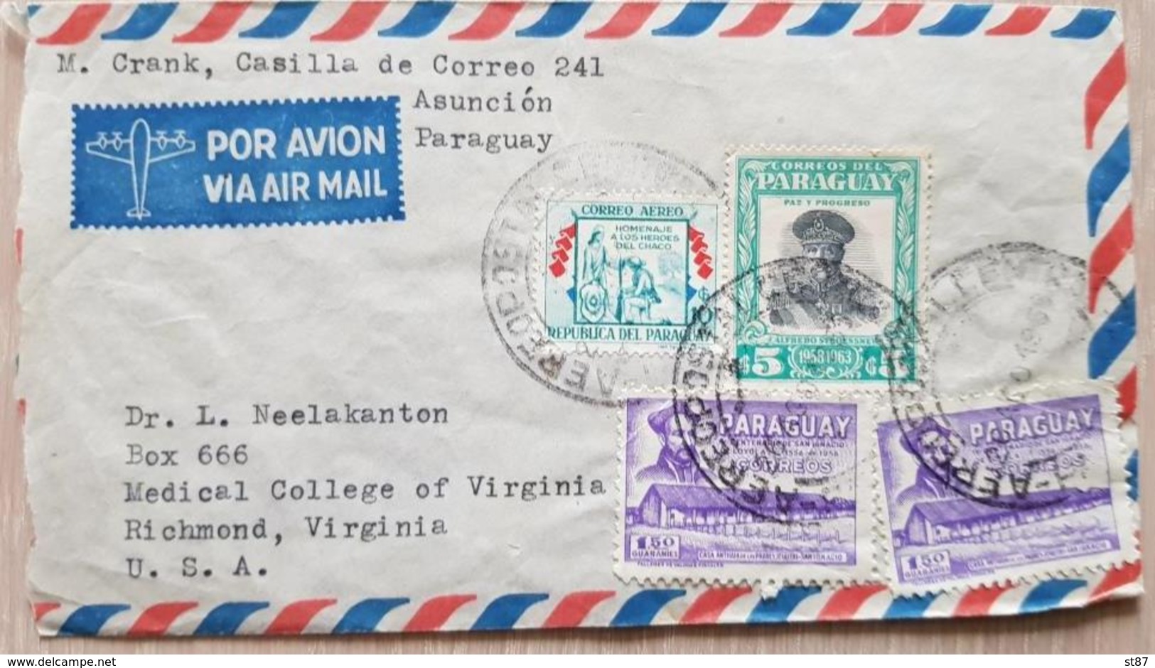 Paraguay USA Airmail - Paraguay