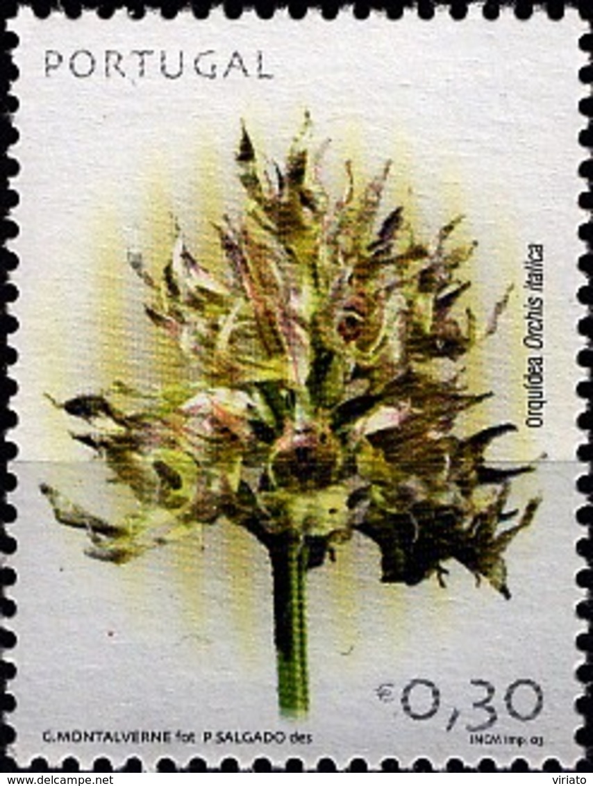 Portugal 2003 (MNH) -  Naked Man Orchid Or The Italian Orchid (Orchis Italica) - Orchidées