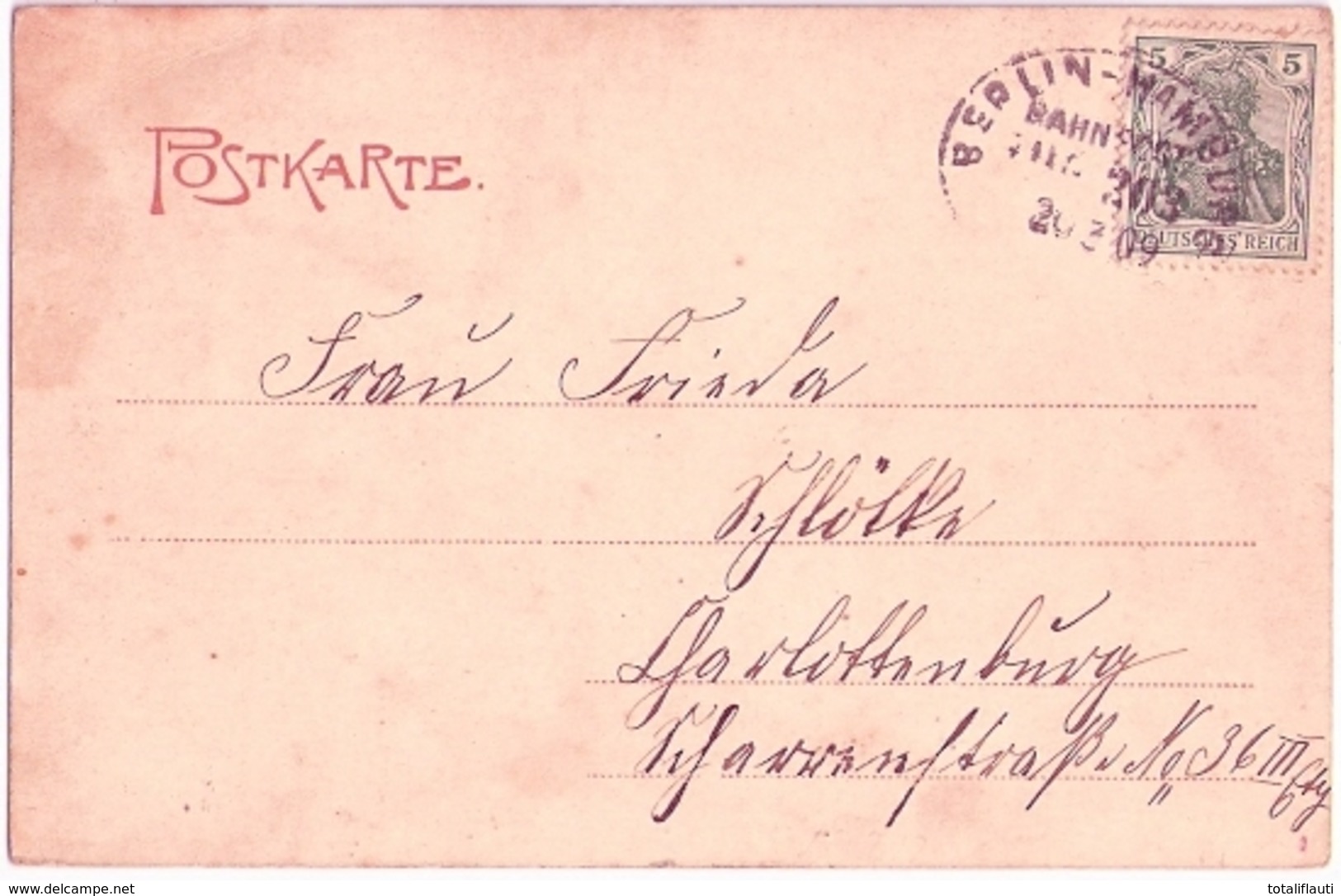 WITTENBERGE Bahnstrasse Color Belebt Papier Und Schreibwarenhandlung Mit Bahnpost Stempel ZUG 303 20.3.1909 Gelaufen - Wittenberge