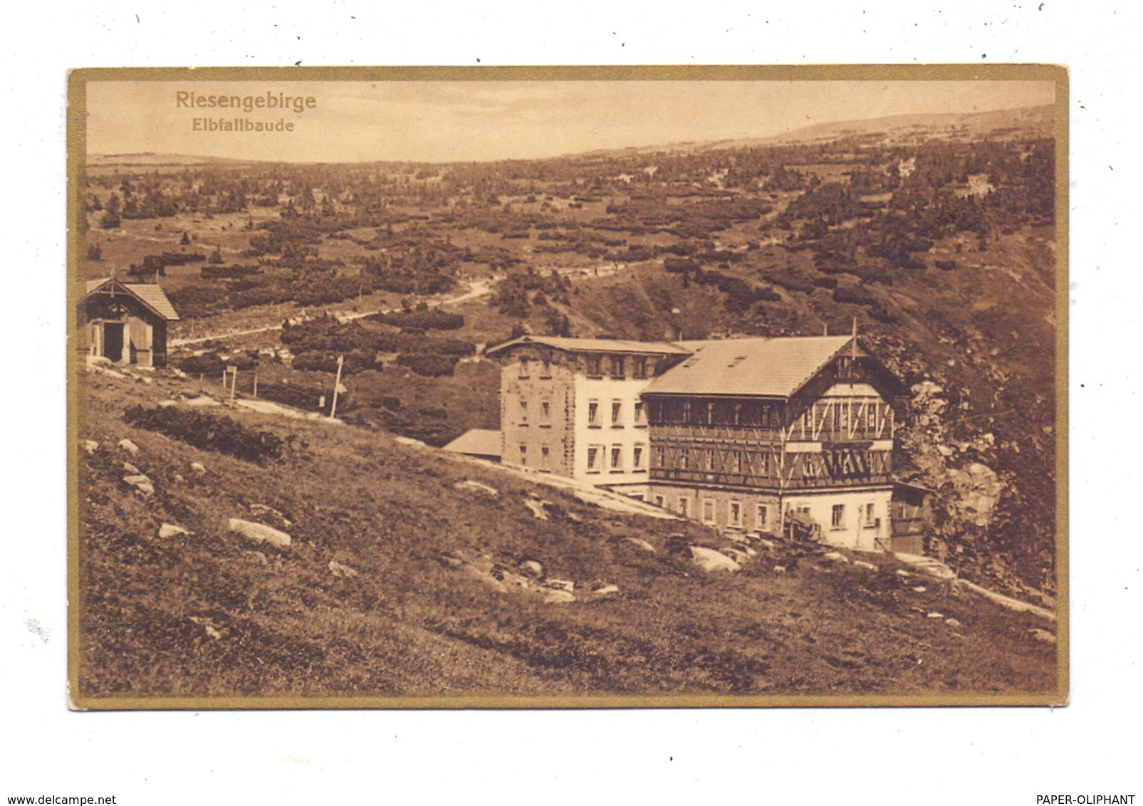 BÖHMEN & MÄHREN - SPINDLERMÜHLE / SPINDLERUV, Elbfallbaude, 1965 Abgebrannt - Boehmen Und Maehren