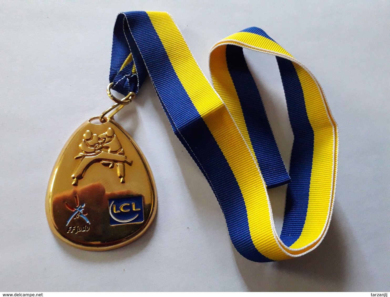 Médaille Fédération Française De Judo. LCL. - Sports De Combat