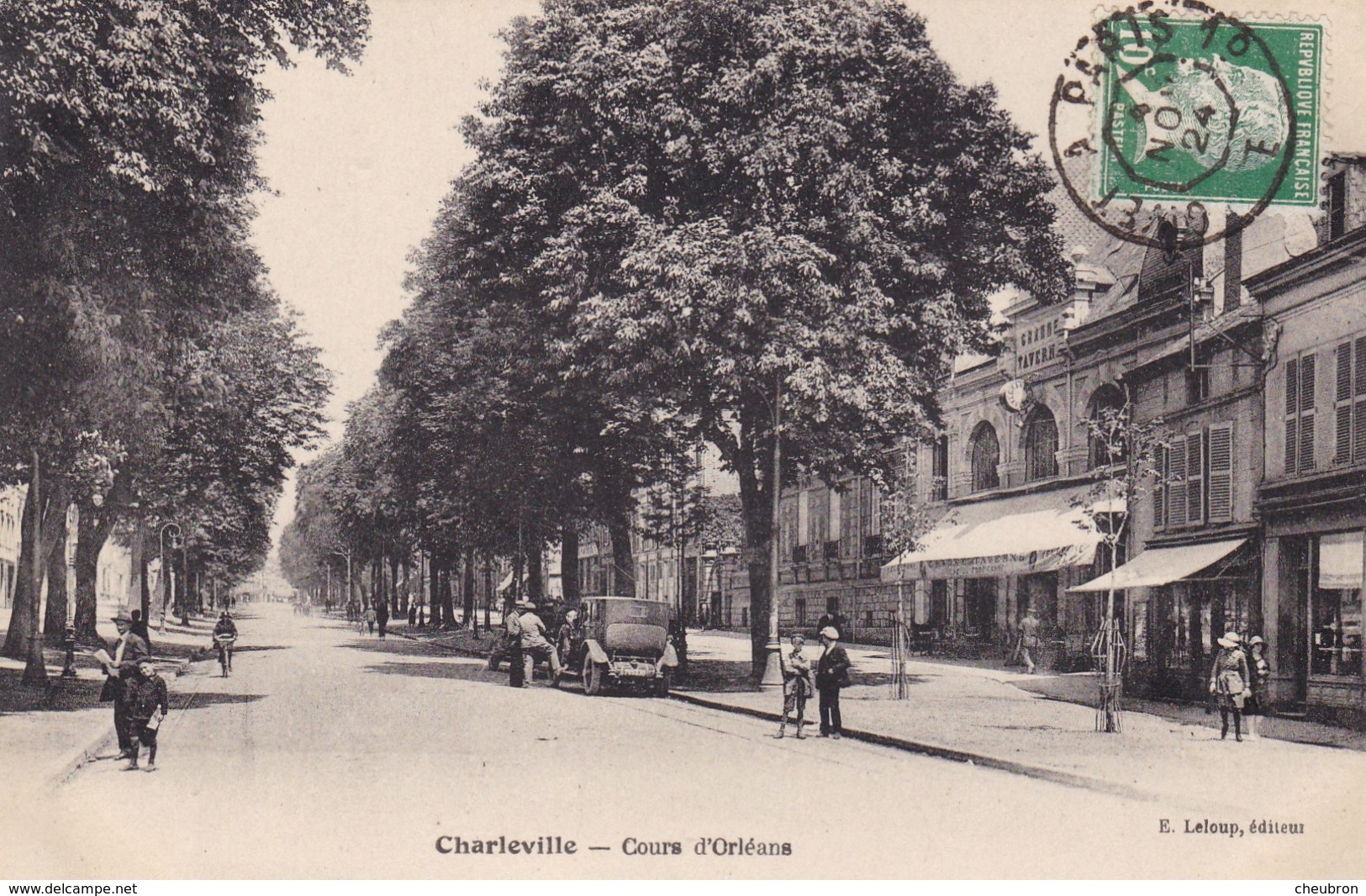 08. CHARLEVILLE . ANIMATION  COURS D'ORLEANS. ANNEE 1924 - Charleville