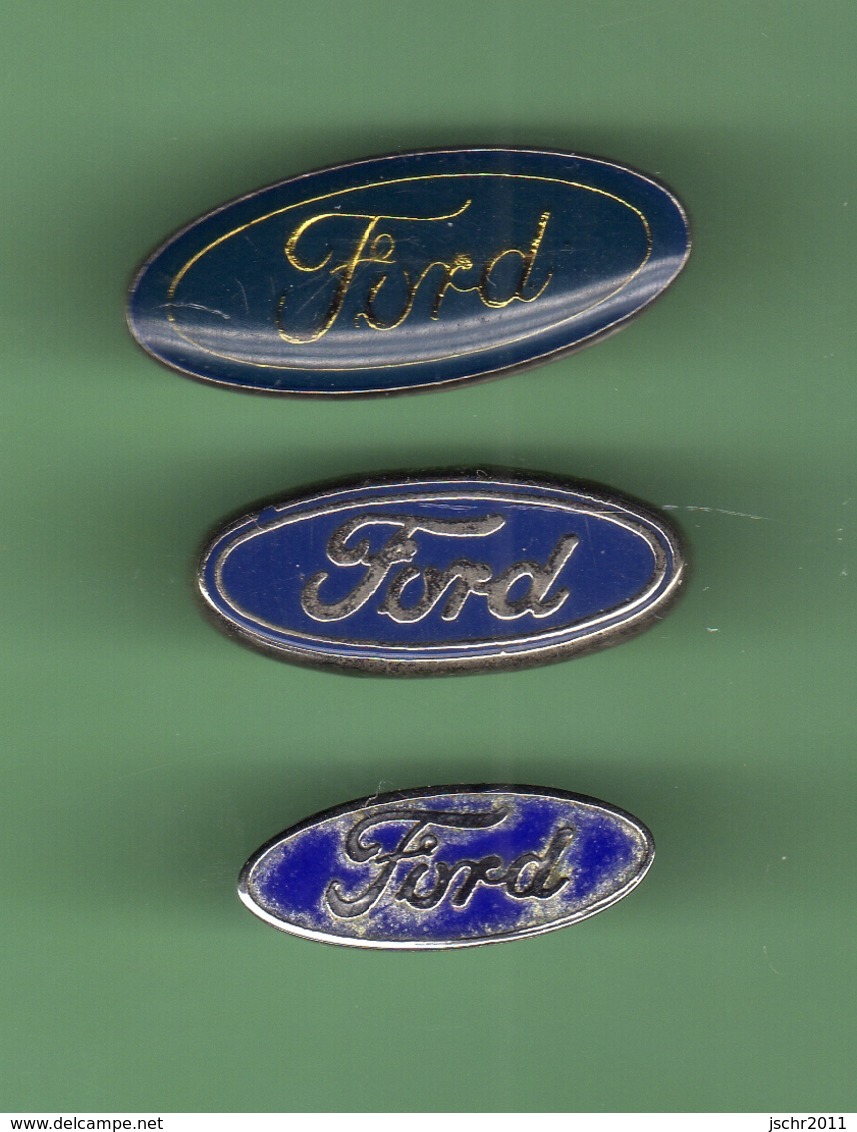 FORD *** LOGO *** Lot De 3 Pin's Differents *** A003 - Ford