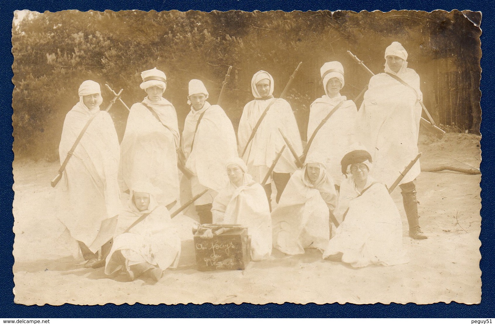 Ethiopie. Carte-photo.  Commando De 10 Soldats Au Pays Du Négus - Ethiopie