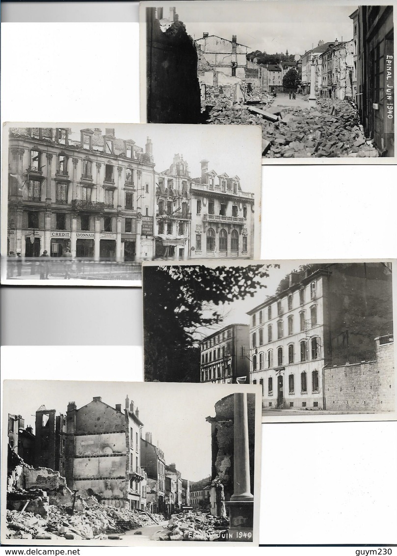 EPINAL - Lot De 13 Cartes Anciennes- Destructions De Juin 1940 - Epinal
