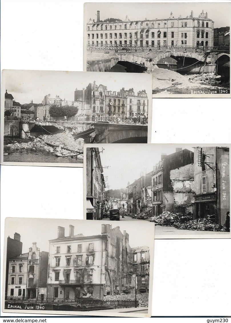 EPINAL - Lot De 13 Cartes Anciennes- Destructions De Juin 1940 - Epinal