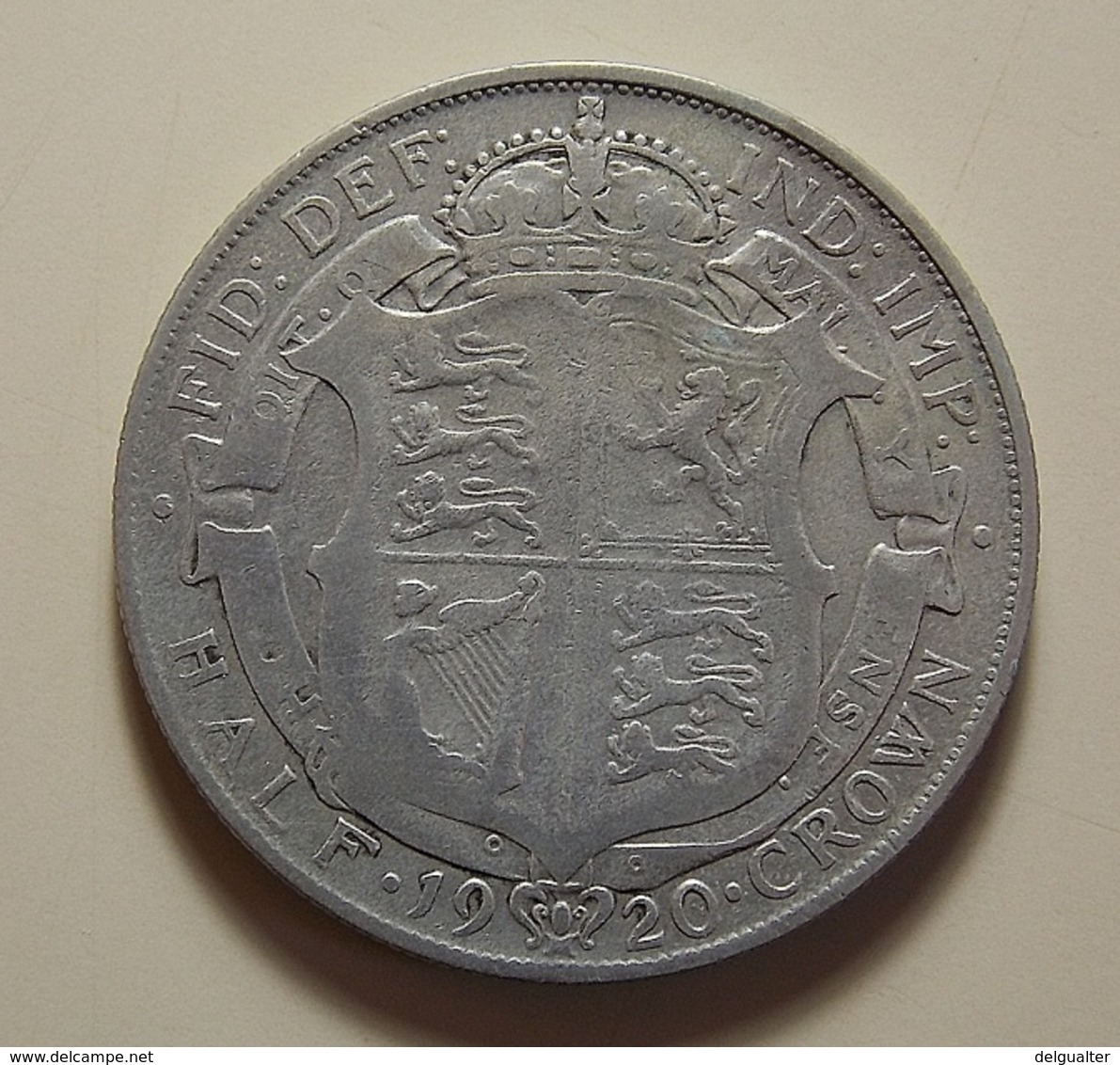 Great Britain 1/2 Crown 1920 Silver - K. 1/2 Crown