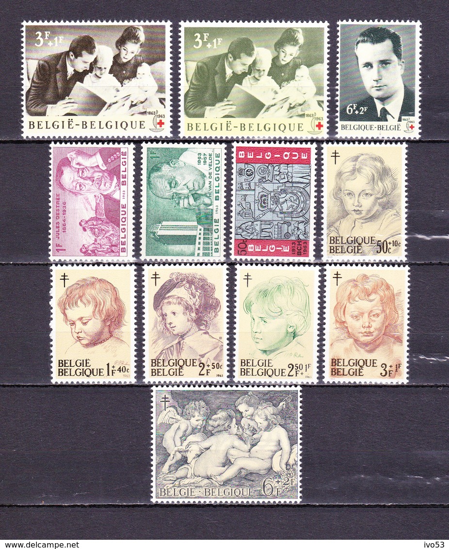 1963 Volledige Jaargang** (38 Zegels & 1 Blok,alle Postfris Zonder Scharnier).OBP 31,5 Euro. - Années Complètes