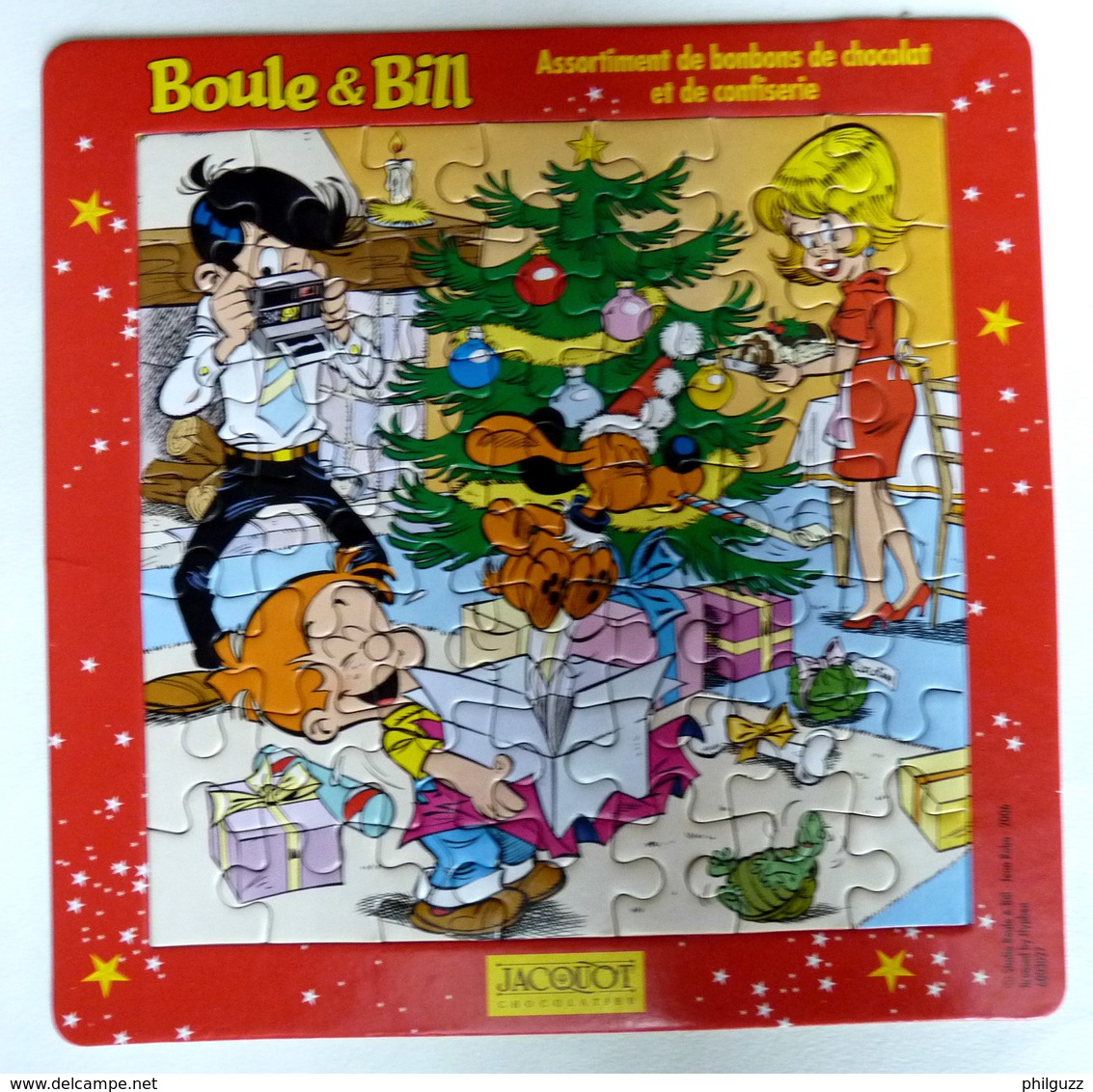 RARE PUZZLE PUBLICITAIRE BOULE ET BILL JACQUOT LE SAPIN DE NOEL - Puzzles