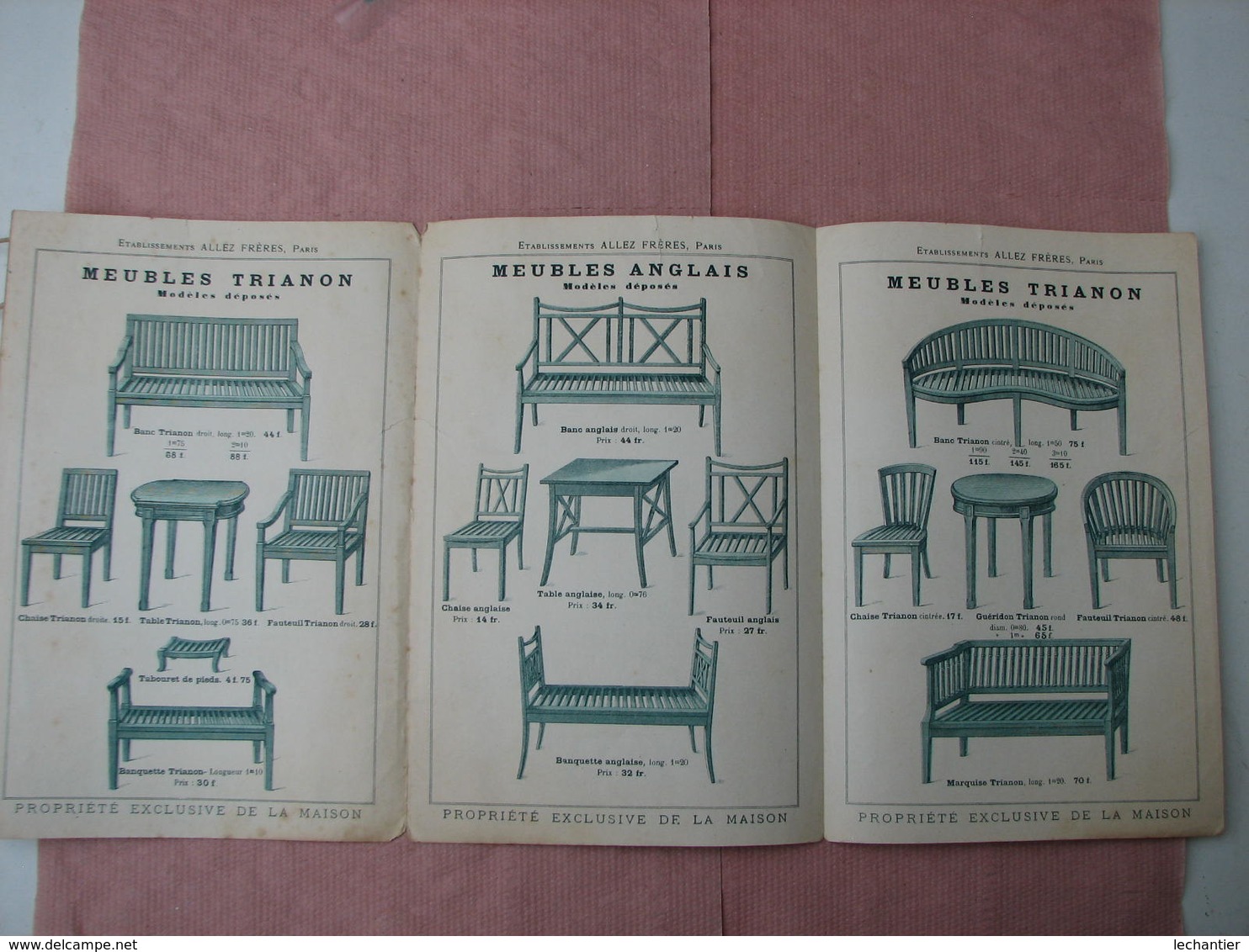 Allez Fréres Paris 1897  1 catalogue, 1 dépliant, 1 bon de commande, 1 prospectus - Quincaillerie, jardin, bronze, etc..