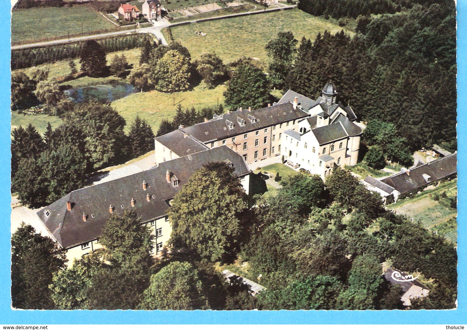 Natoye (Hamois)-1972-Vue Aérienne-Relais Patro-Château Fabribeckers-actuellement Centre D'accueil De La Croix-Rouge - Hamois