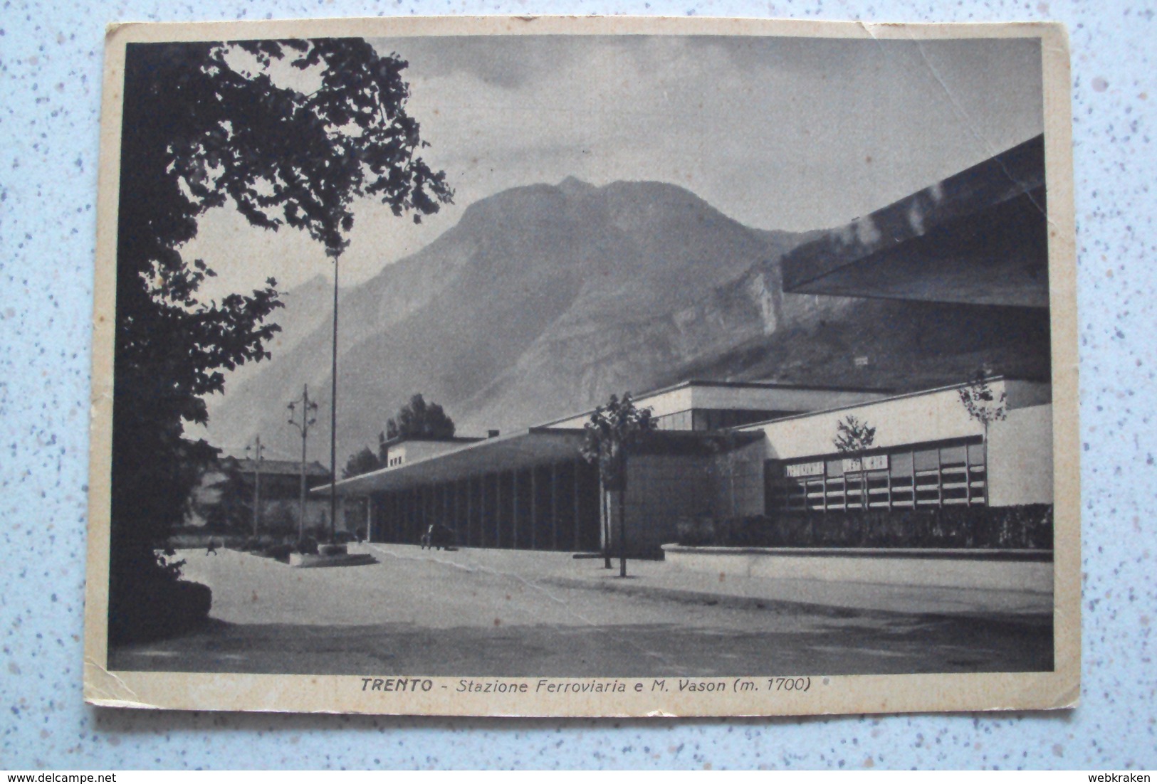 TRENTINO ALTO ADIGE TRENTO STAZIONE FERROVIARIA CARTOLINA  FORMATO GRANDE - Trento