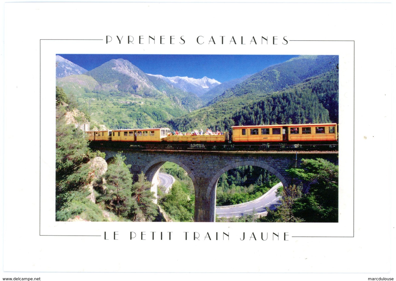 Petit Train Jaune Villefranche De Conflent à Enveitg-Latour De Carol. Viaduc Au Ravin Du Cim De La Castagnal à St Thomas - Ouvrages D'Art