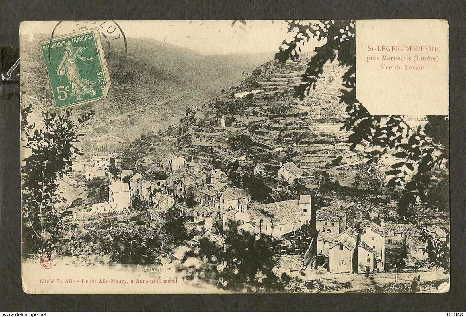 CP - LOZERE-48 - SAINT-LÉGER-DE-PEYRE - Vue Du Levant - Autres & Non Classés