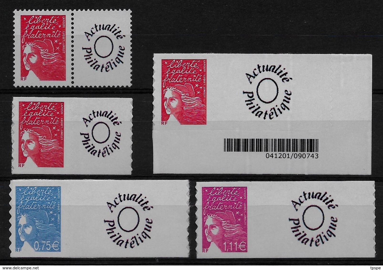 Lot De 5 Timbres Personnalisés Avec Logo Privé, N**, TB, Cote 48 Euros, Voir Photo - Autres & Non Classés