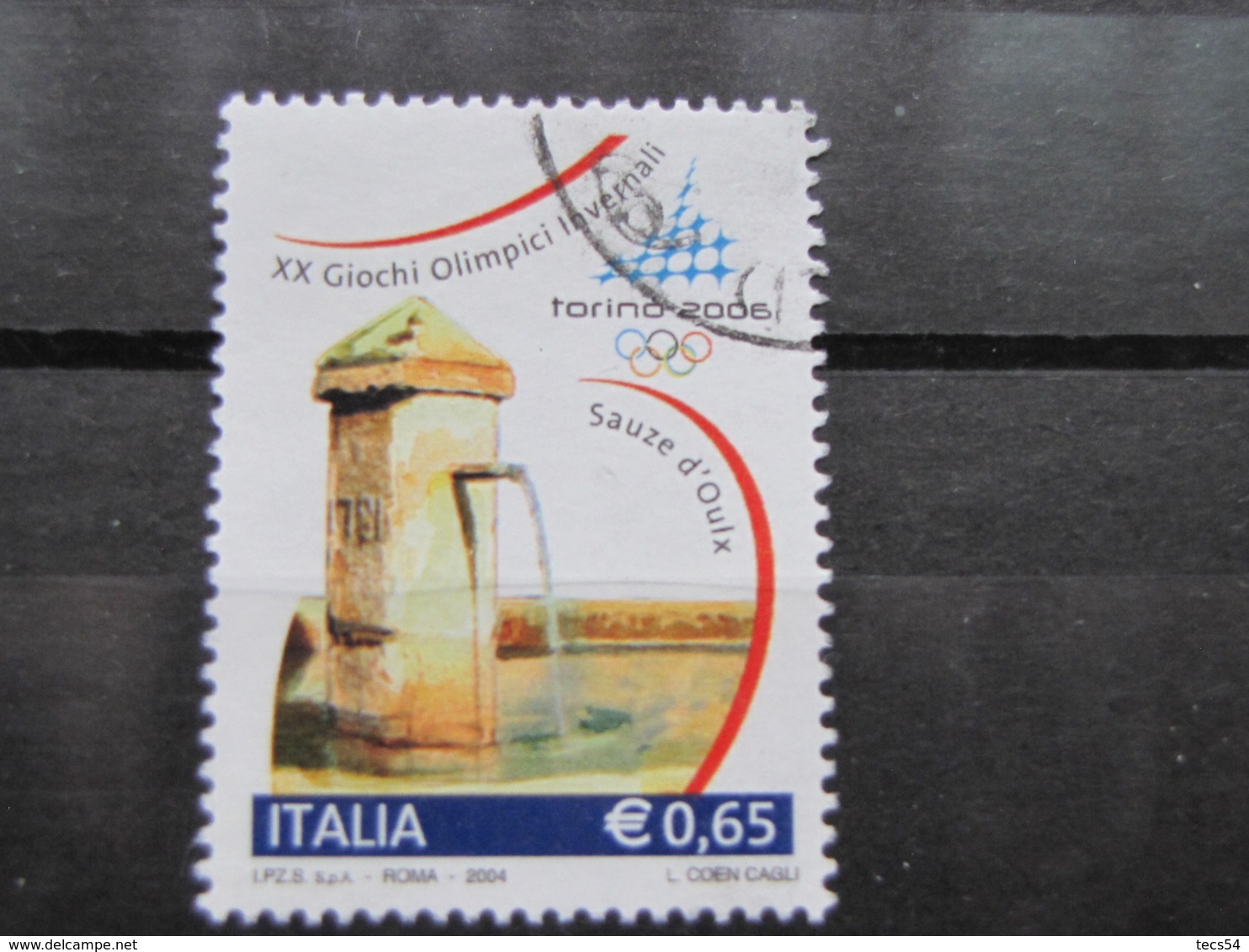 *ITALIA* USATI 2004 - 1^ EMISS TORINO 2006 - SASSONE 2745 - LUSSO/FIOR DI STAMPA - 2001-10: Used