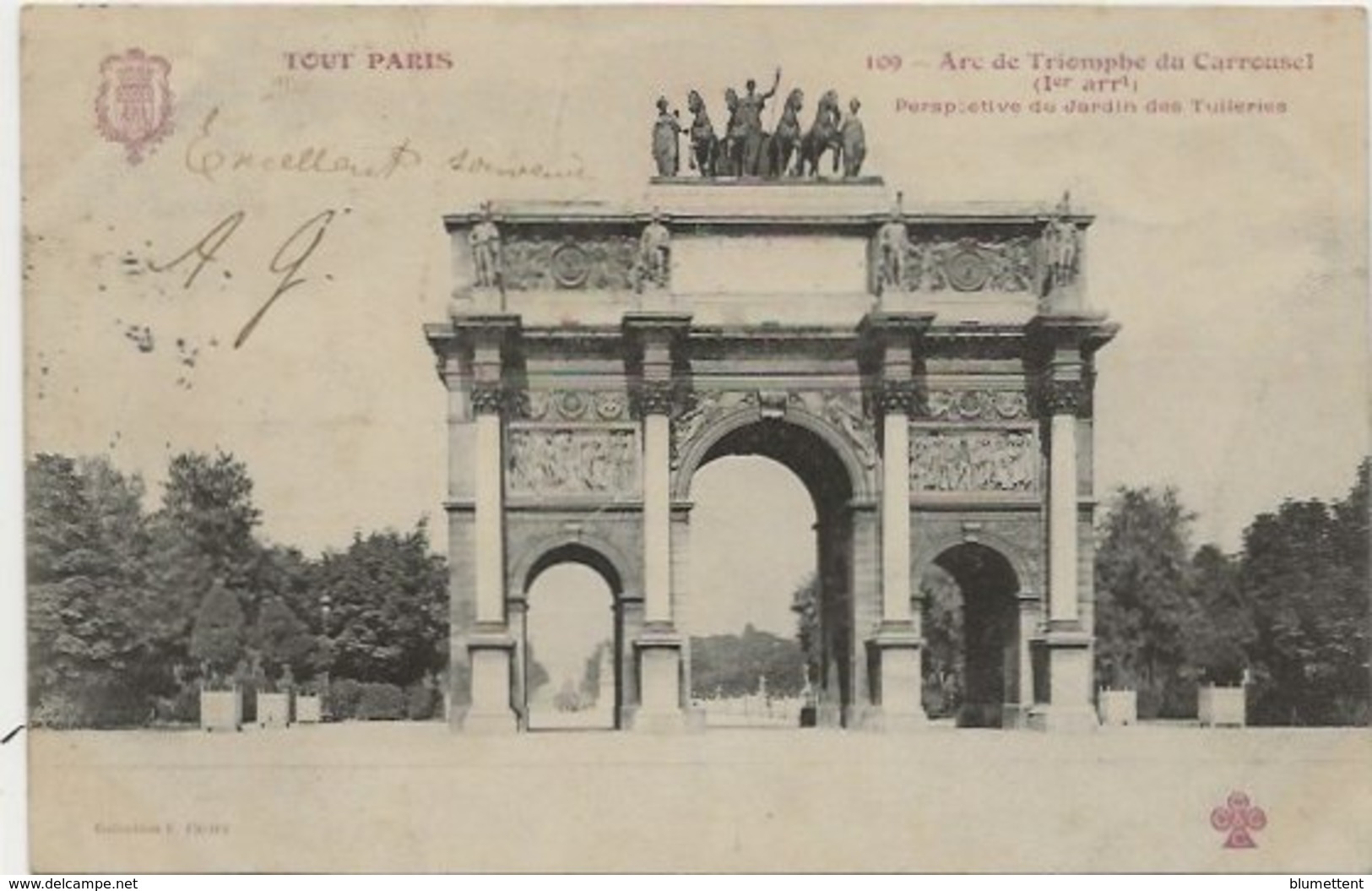 CPA TOUT PARIS 109 - Arc De Triomphe Du Carrousel 1er Arrt - Distrito: 01