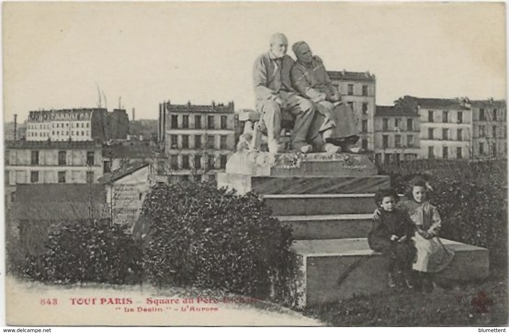 CPA 843 TOUT PARIS - Square Du Père Lachaise (XXème Arrt.) Collection FLEURY - Distretto: 20