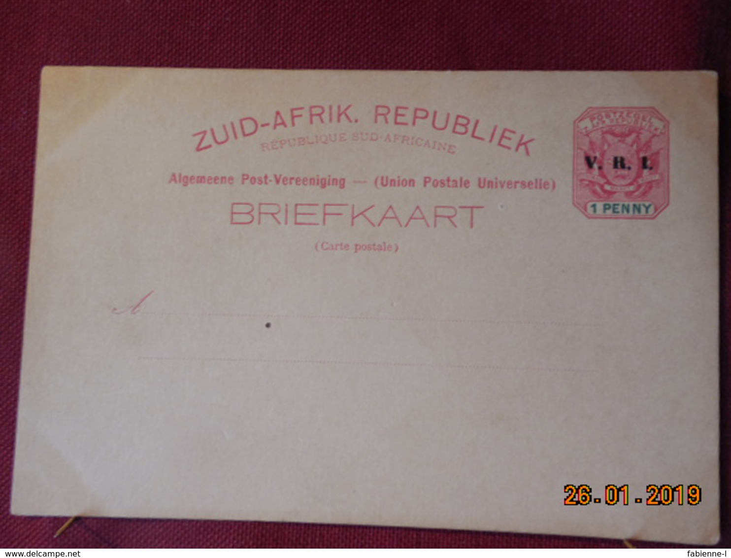Entier Postal De La Republique Sud-Africaine - Nuova Repubblica (1886-1887)