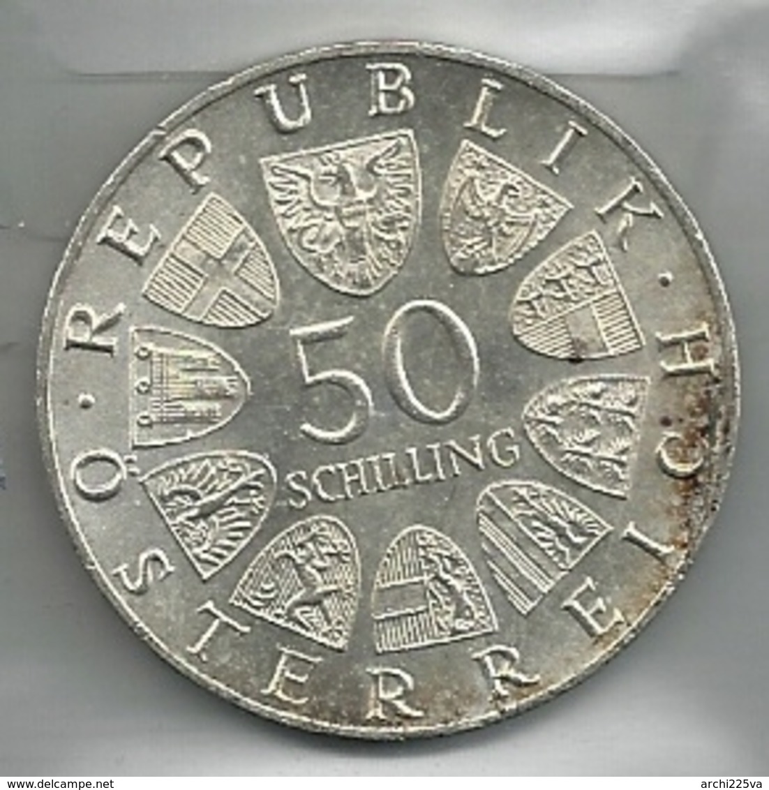 AUSTRIA 1965 - Rudolf DER STIFTER - 50 Schilling SPL / FDC - Argento / Argent / Silver - Confezione In Bustina - Austria