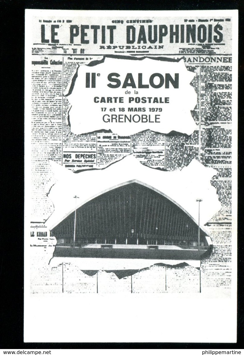 38 - Grenoble : 2ème Salon De La Carte Postale - 17 Et 18 Mars 1979 - Dessin Jean Brian (âne) - Bourses & Salons De Collections