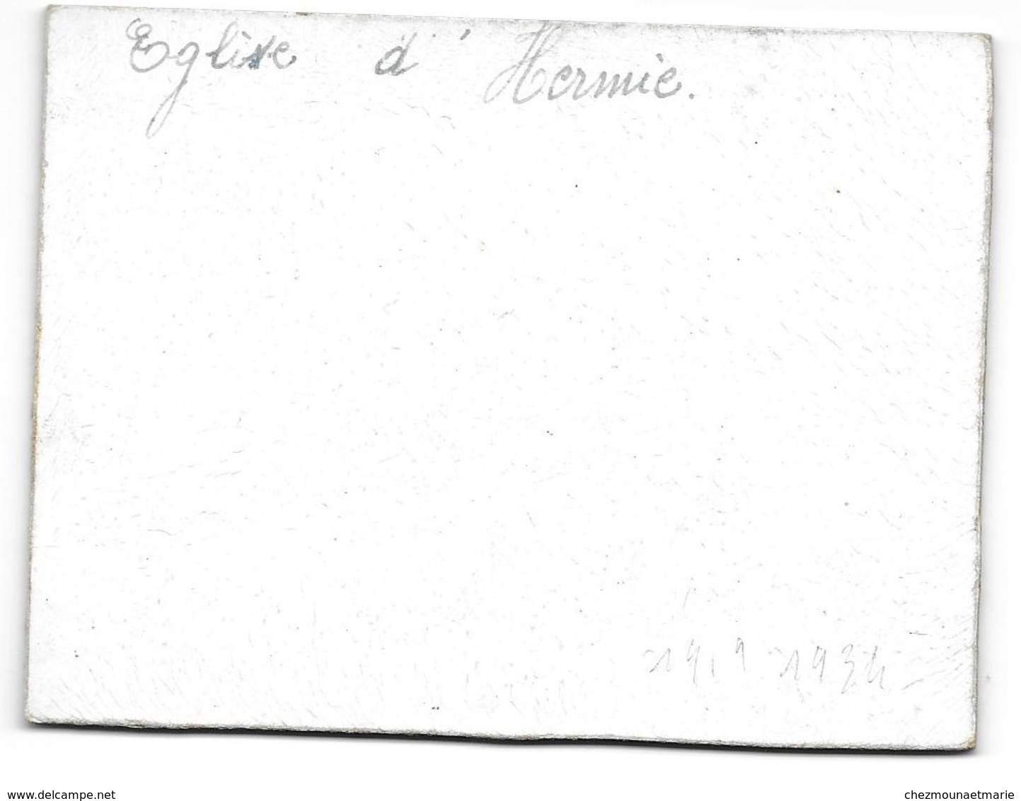 HERMIES - EGLISE PROVISOIRE 1919 1934 - PAS DE CALAIS - CDV PHOTO 12 X 9 CM - Lieux
